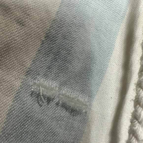 Rails Women's Blue White Uli Block Stripe‎ LS popover lyocell  shirt sz XS READ - Picture 3 of 7